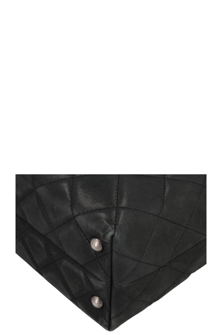 CHANEL 2.55 Reissue Tote Bag Leather Black