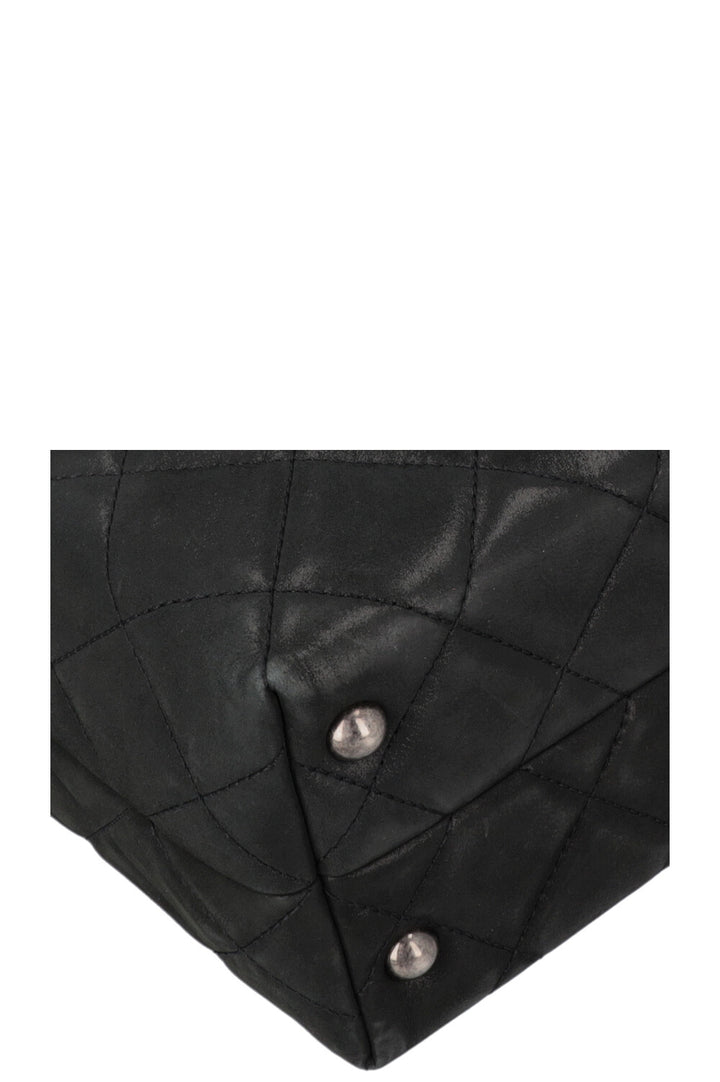 CHANEL 2.55 Reissue Tote Bag Leather Black
