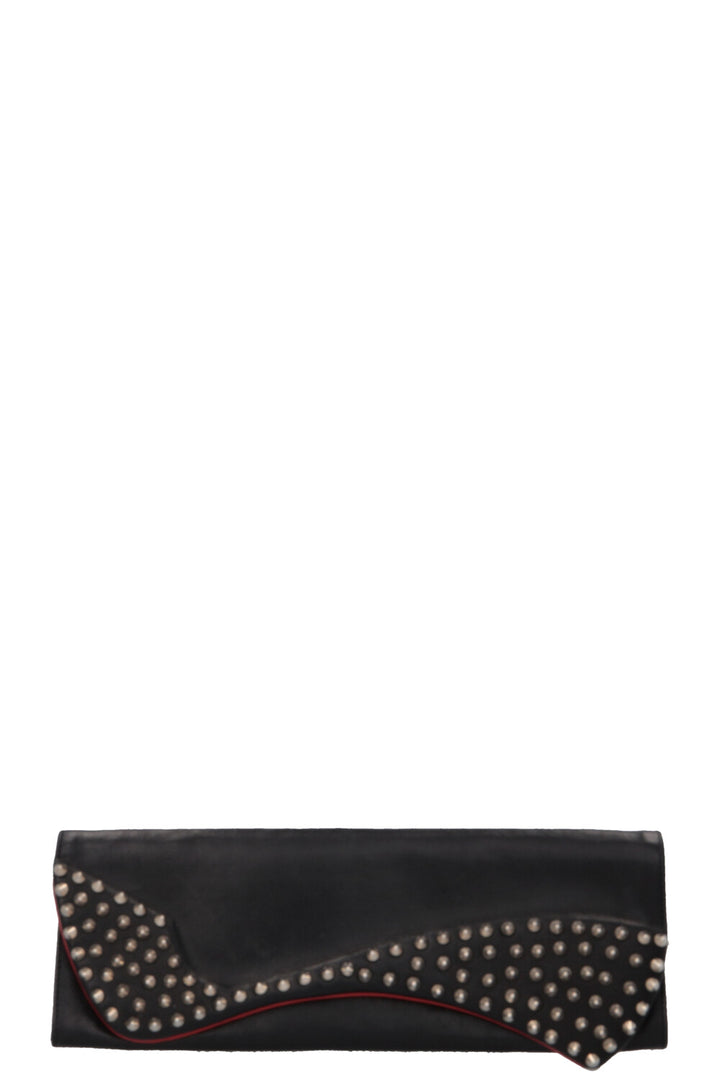 CHRISTIAN LOUBOUTIN Pigalle Clutch Leather Black