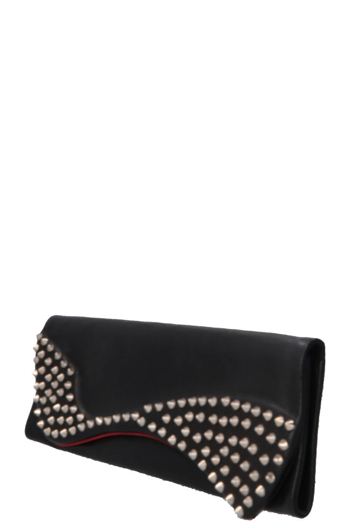 CHRISTIAN LOUBOUTIN Pigalle Clutch Leather Black