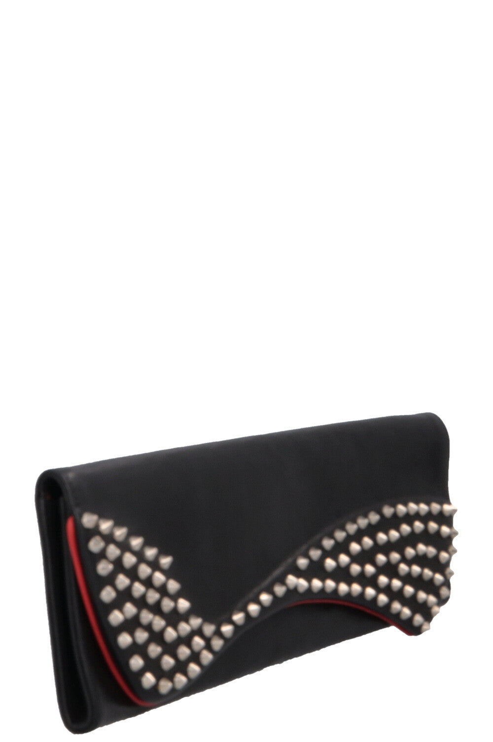CHRISTIAN LOUBOUTIN Pigalle Clutch Leather Black