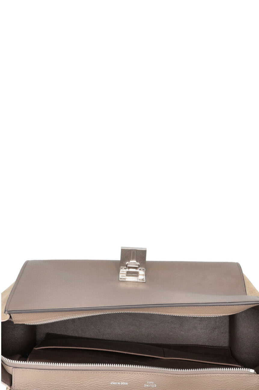 CÉLINE Trapèze Bag Suede Leather Beige