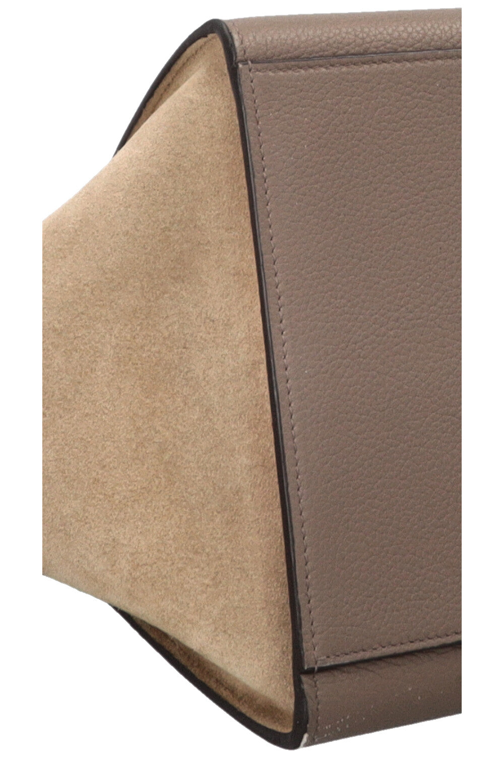 CÉLINE Trapèze Bag Suede Leather Beige