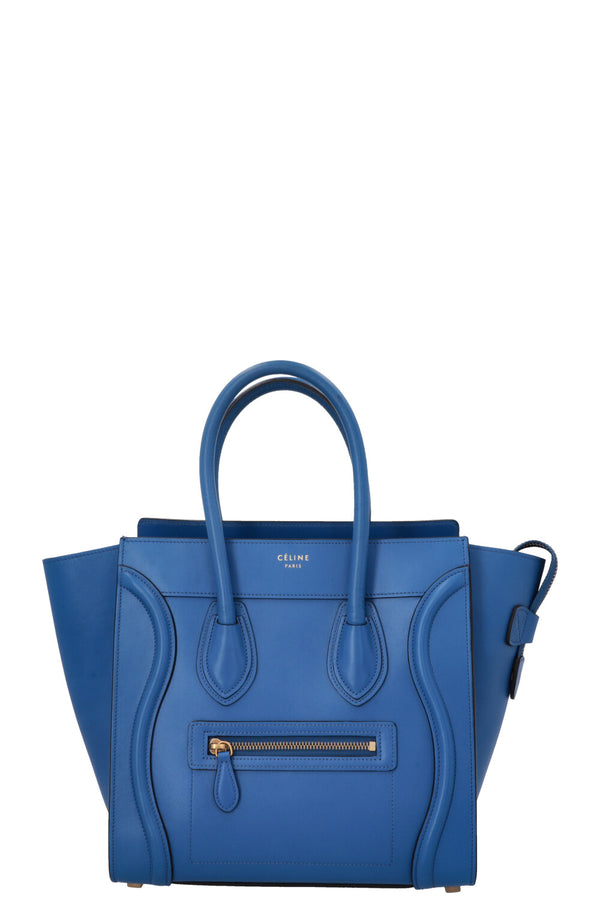 CELINE Micro Luggage Bag Blue