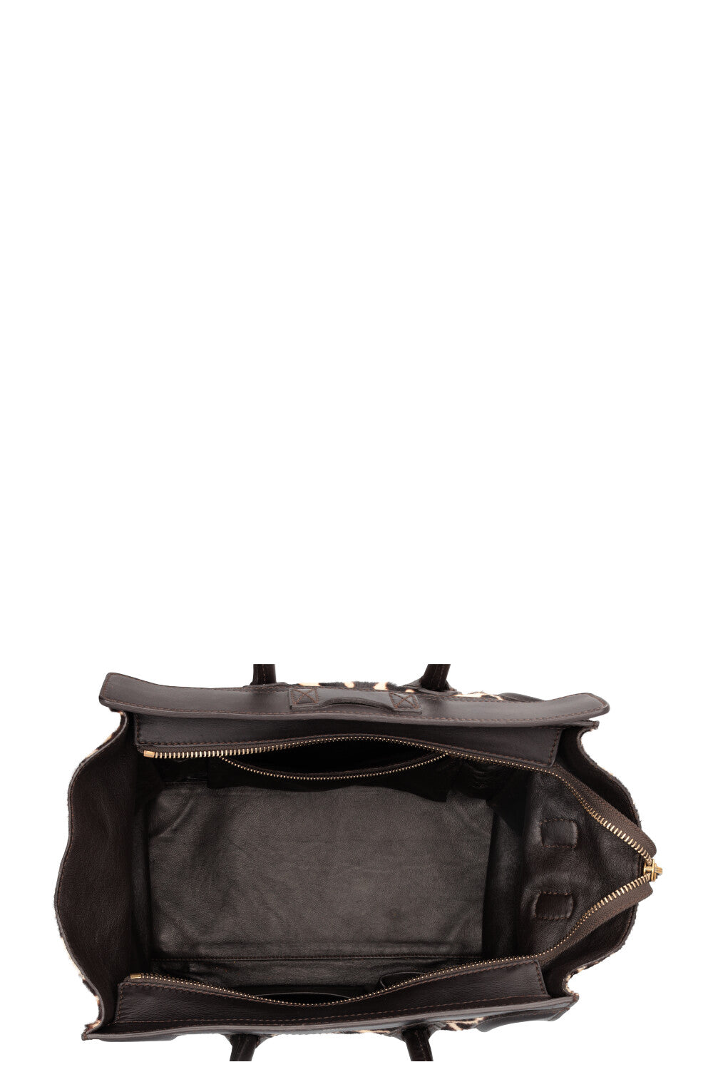 CÉLINE Mini Luggage Pony hair Cheetah Brown