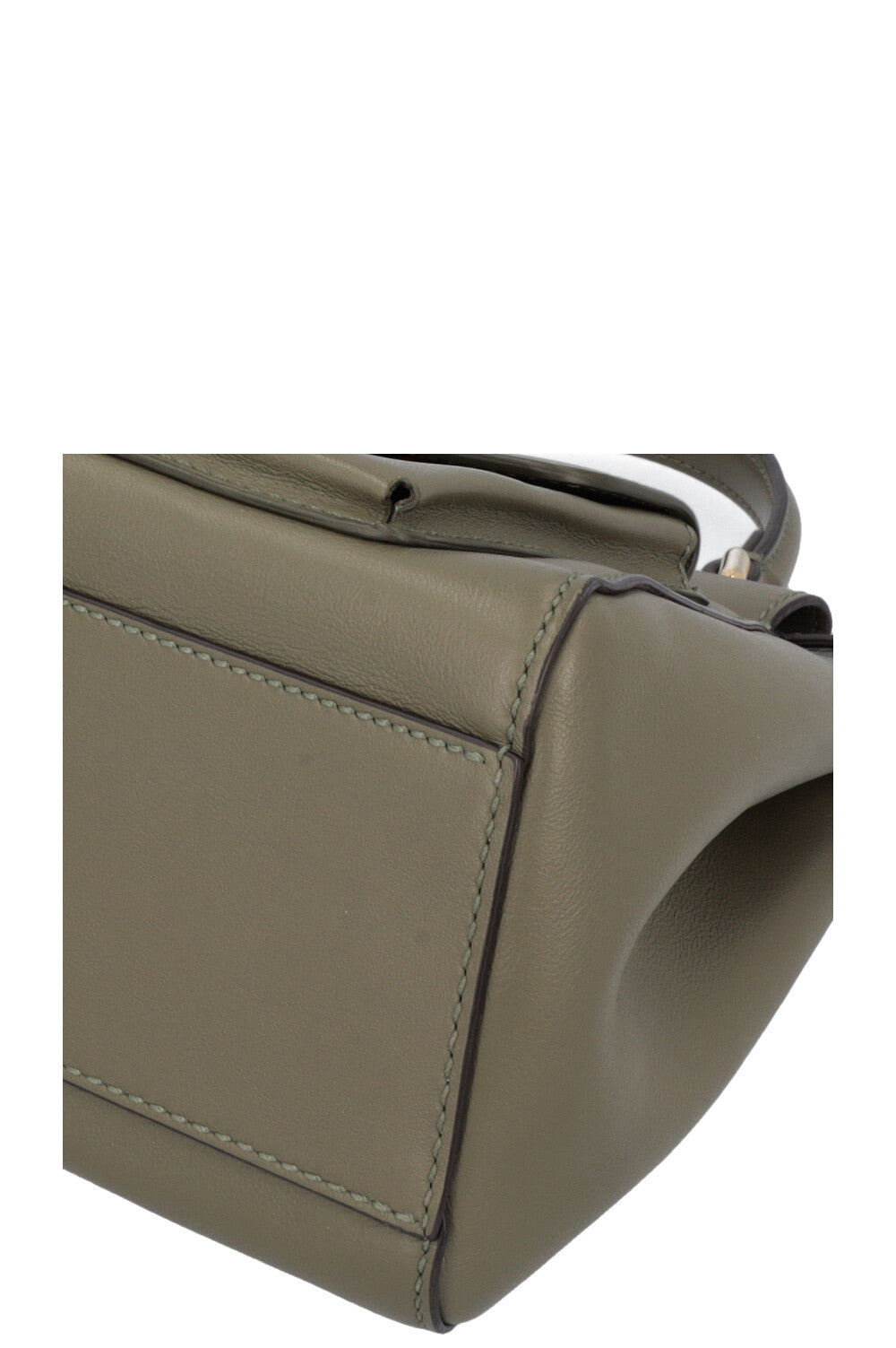 FENDI Mini Peekaboo Pocket Leather Green