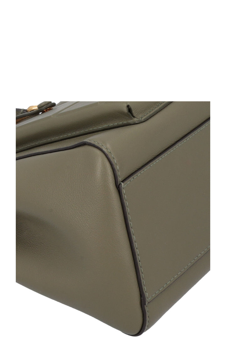 FENDI Mini Peekaboo Pocket Leather Green