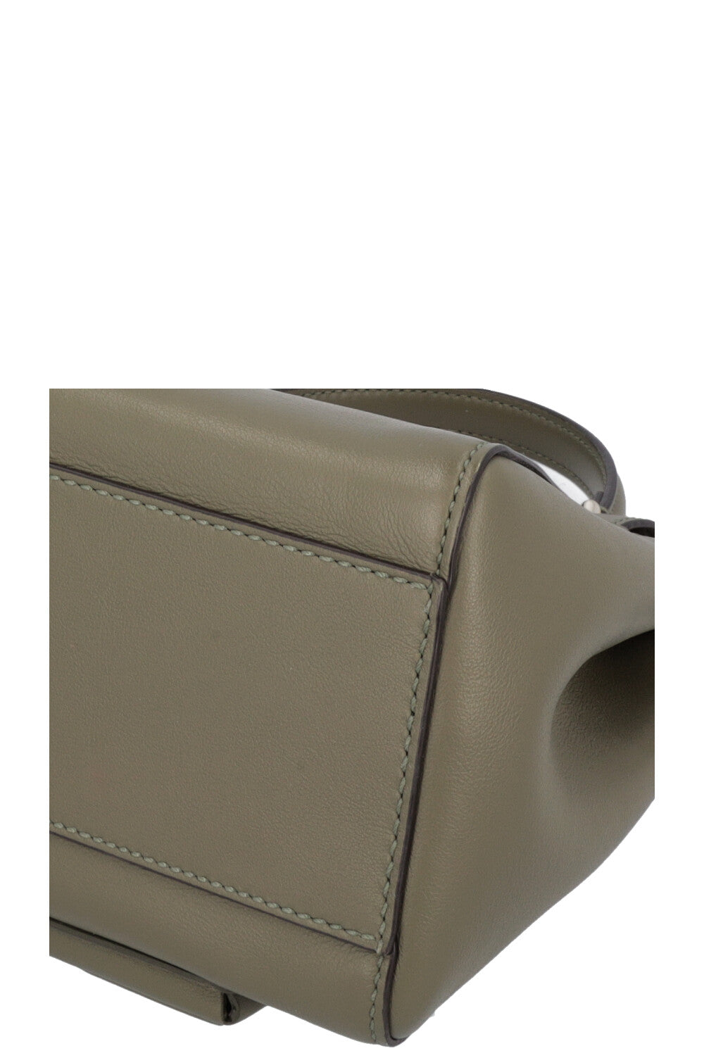 FENDI Mini Peekaboo Pocket Leather Green