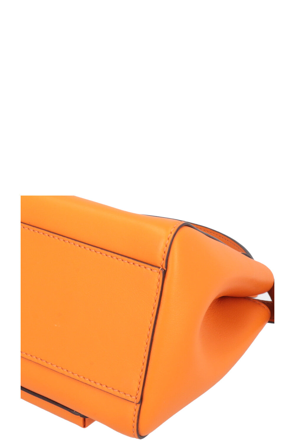 FENDI Mini Peekaboo Poche Cuir Orange
