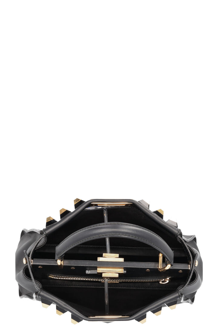 FENDI Peekaboo Medium Gold Edition Black