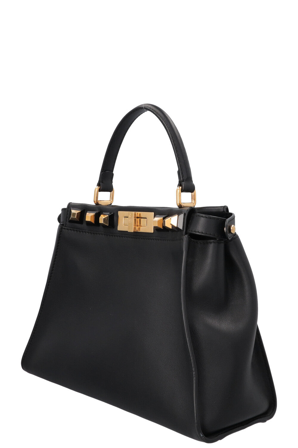 FENDI Peekaboo Medium Gold Edition Black
