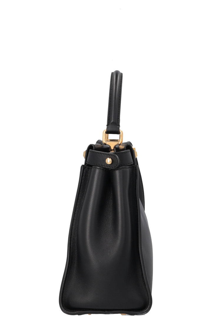 FENDI Peekaboo Medium Gold Edition Black
