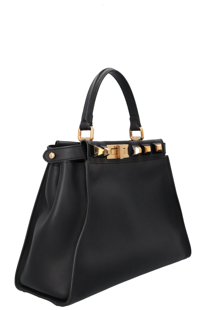 FENDI Peekaboo Medium Gold Edition Black