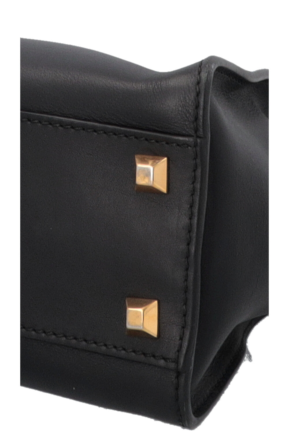 FENDI Peekaboo Medium Gold Edition Black
