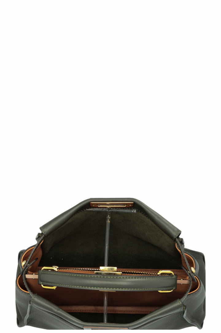 FENDI Peekaboo Medium Leather Olive