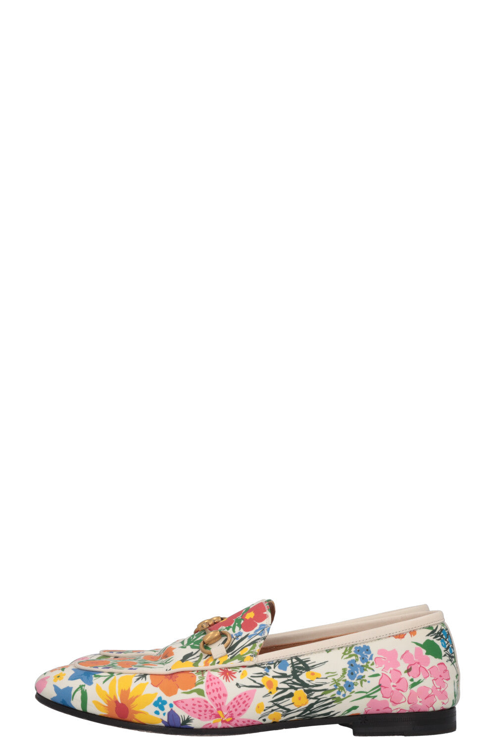 GUCCI Ken Scott Jordaan Floral Flat Leather
