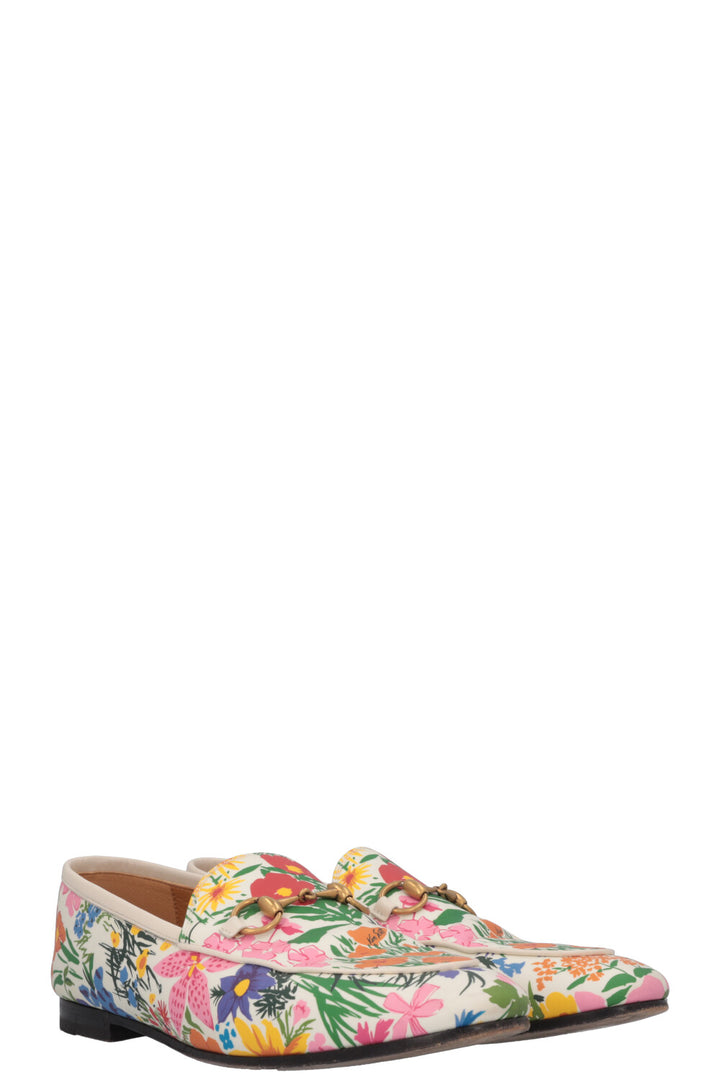GUCCI Ken Scott Jordaan Floral Flat Leather