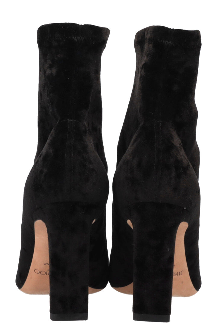 Bottines Louella JIMMY CHOO en velours noir