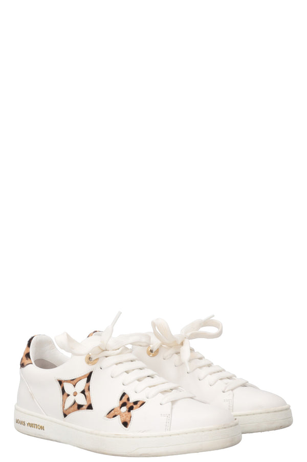 LOUIS VUITTON Frontrow Cheetah Sneakers White