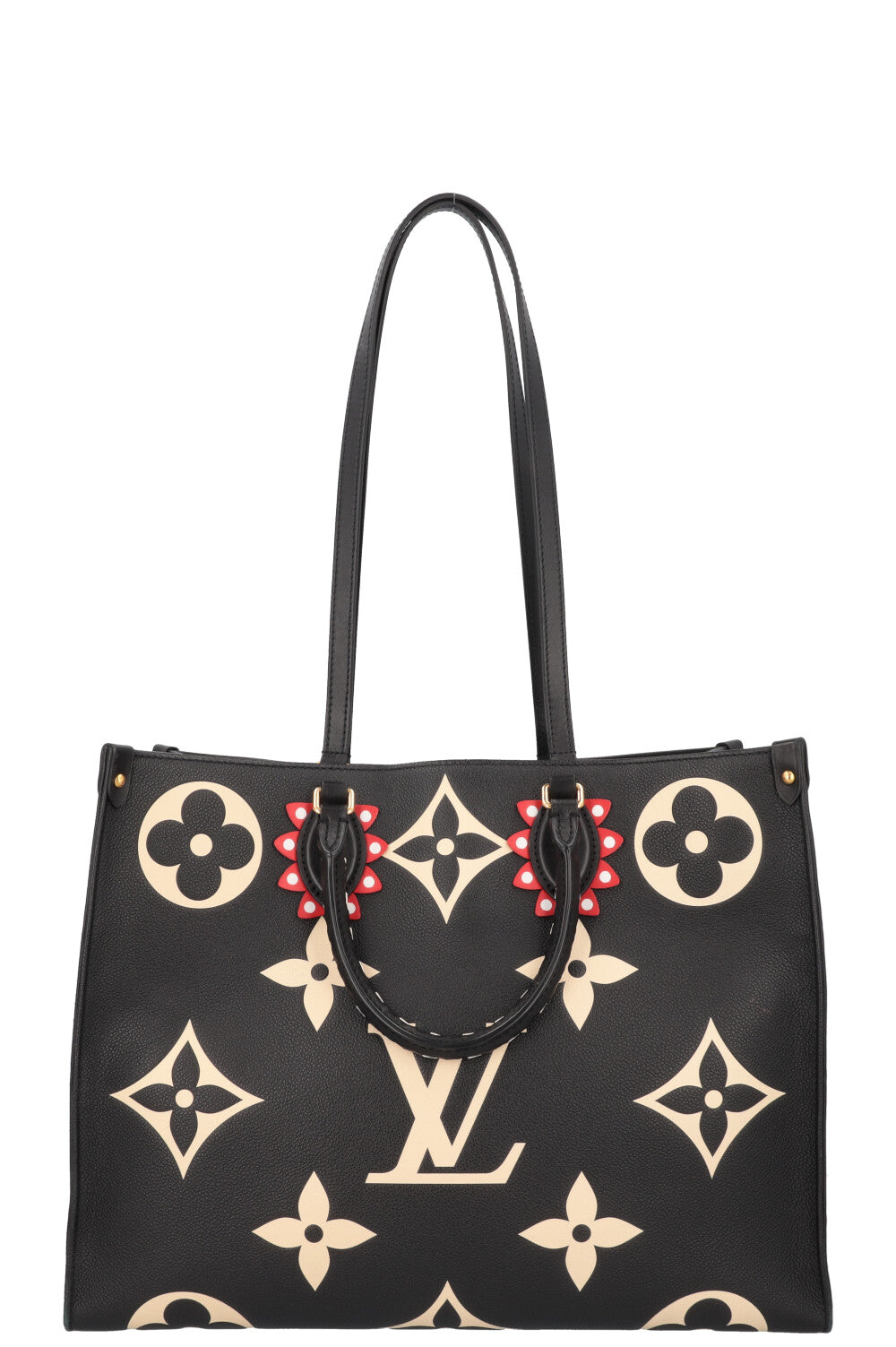 LOUIS VUITTON OnTheGo GM Tote Bag MNG Black Ivory REAWAKE