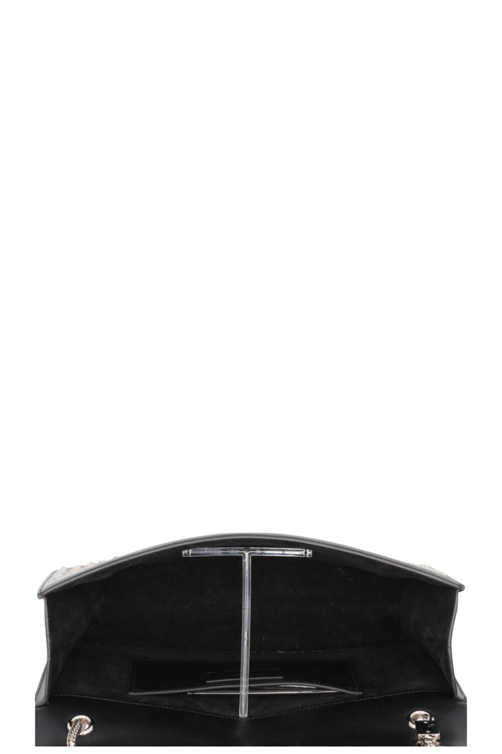 Sac bandoulière Saint Laurent Betty à clous noir