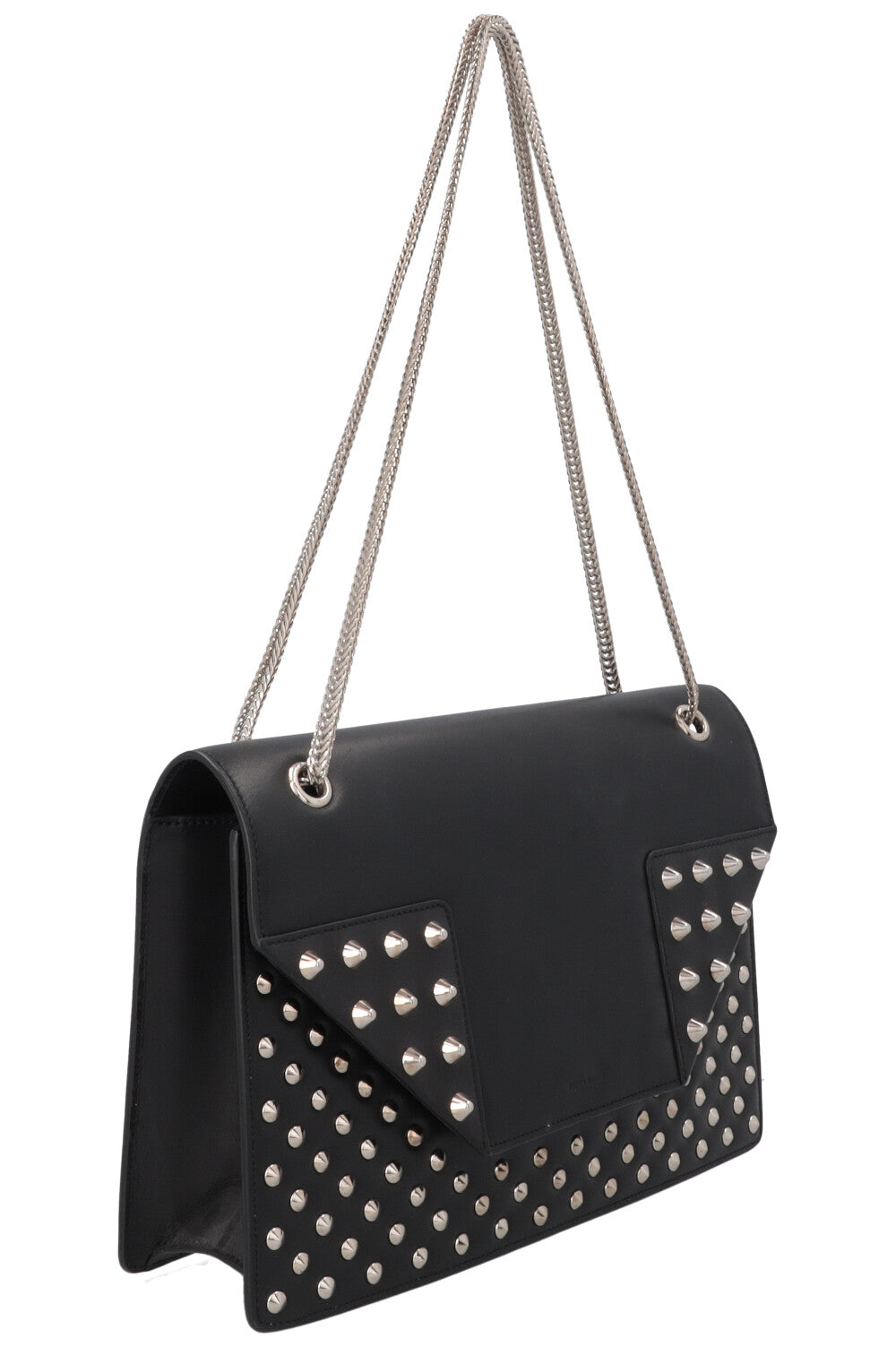 Sac bandoulière Saint Laurent Betty à clous noir