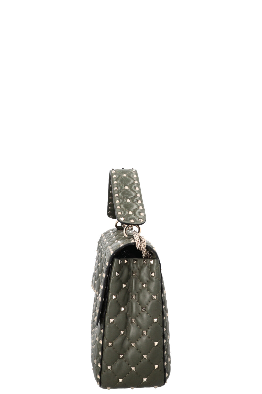 VALENTINO Rockstud Bag Large Leather Olive