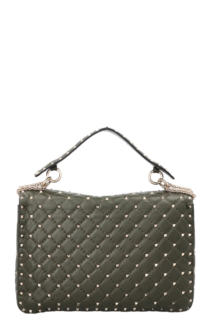 VALENTINO Rockstud Bag Large Leather Olive