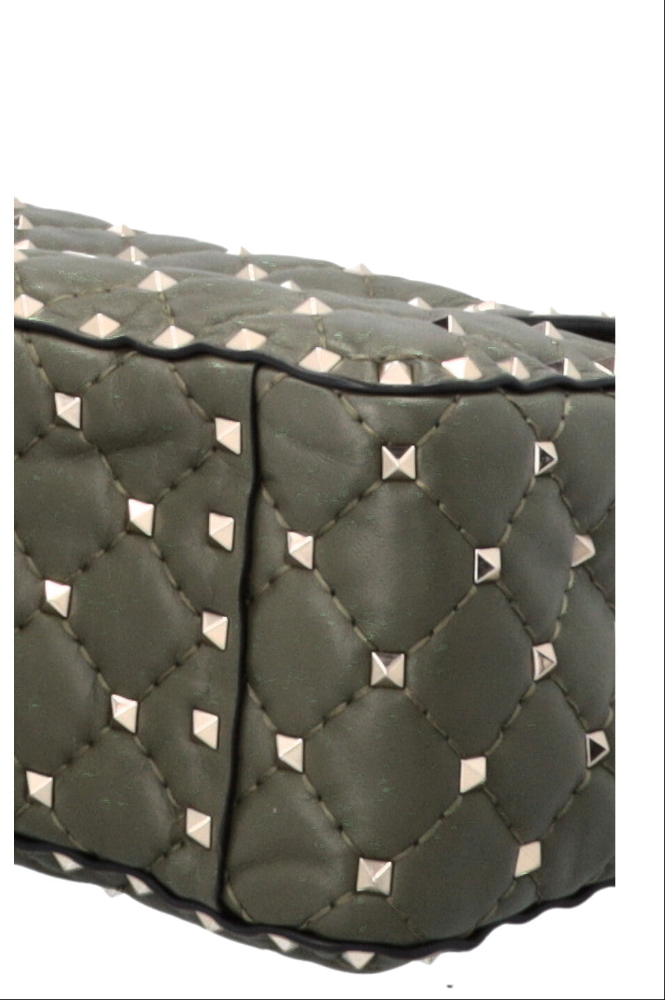 VALENTINO Rockstud Bag Large Leather Olive
