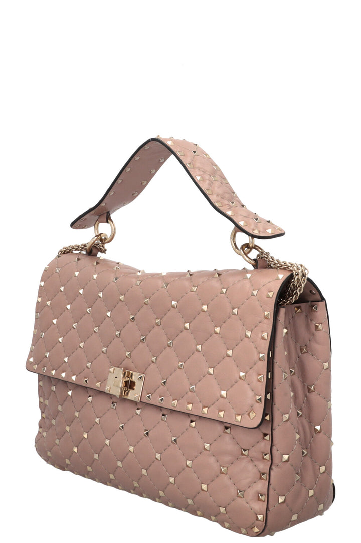 Sac VALENTINO Rockstud Grand Cuir Nude