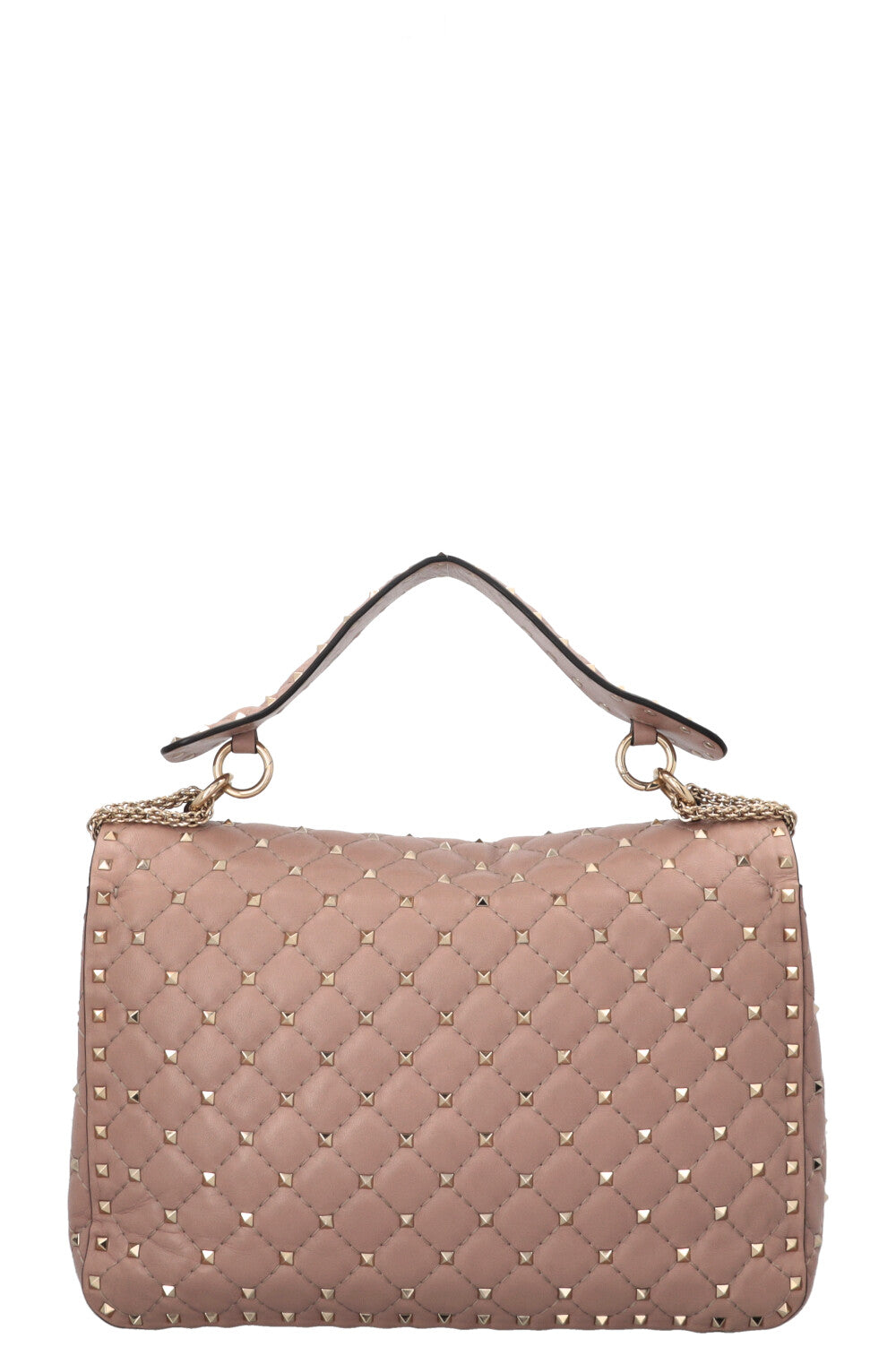 Sac VALENTINO Rockstud Grand Cuir Nude