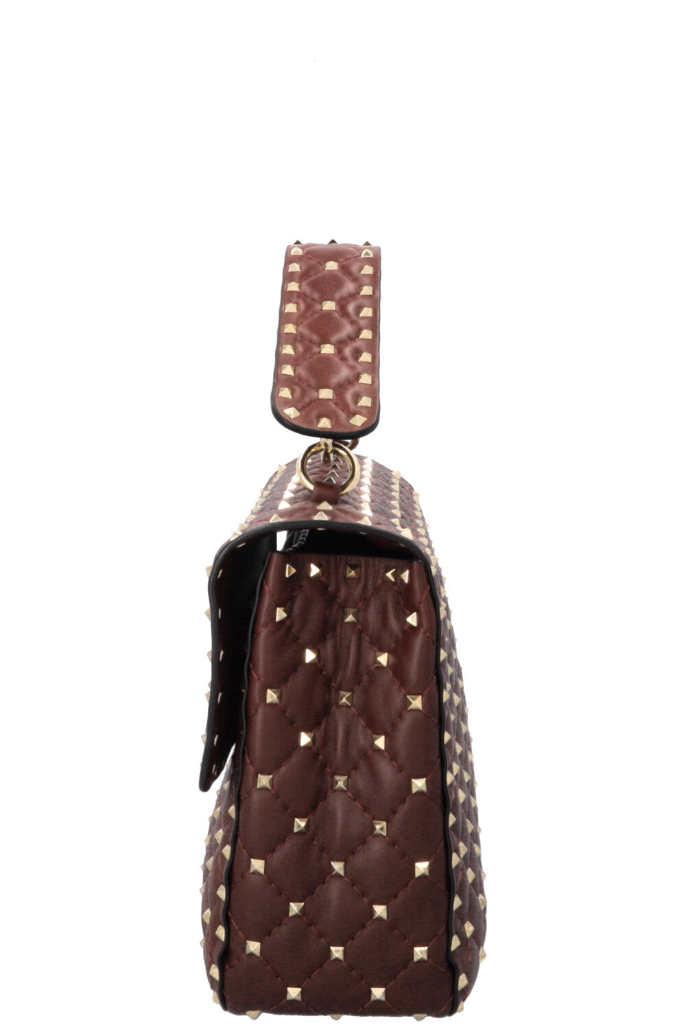 Sac VALENTINO Rockstud grand format en cuir bordeaux