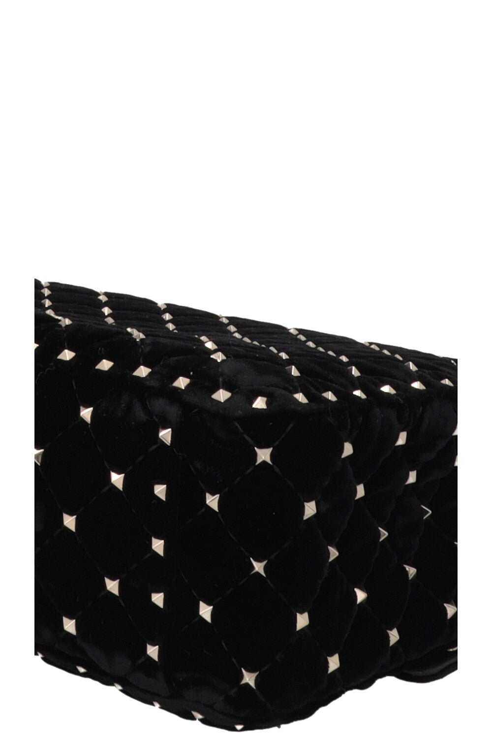 VALENTINO Rockstud Spike Bag Large Velvet Black