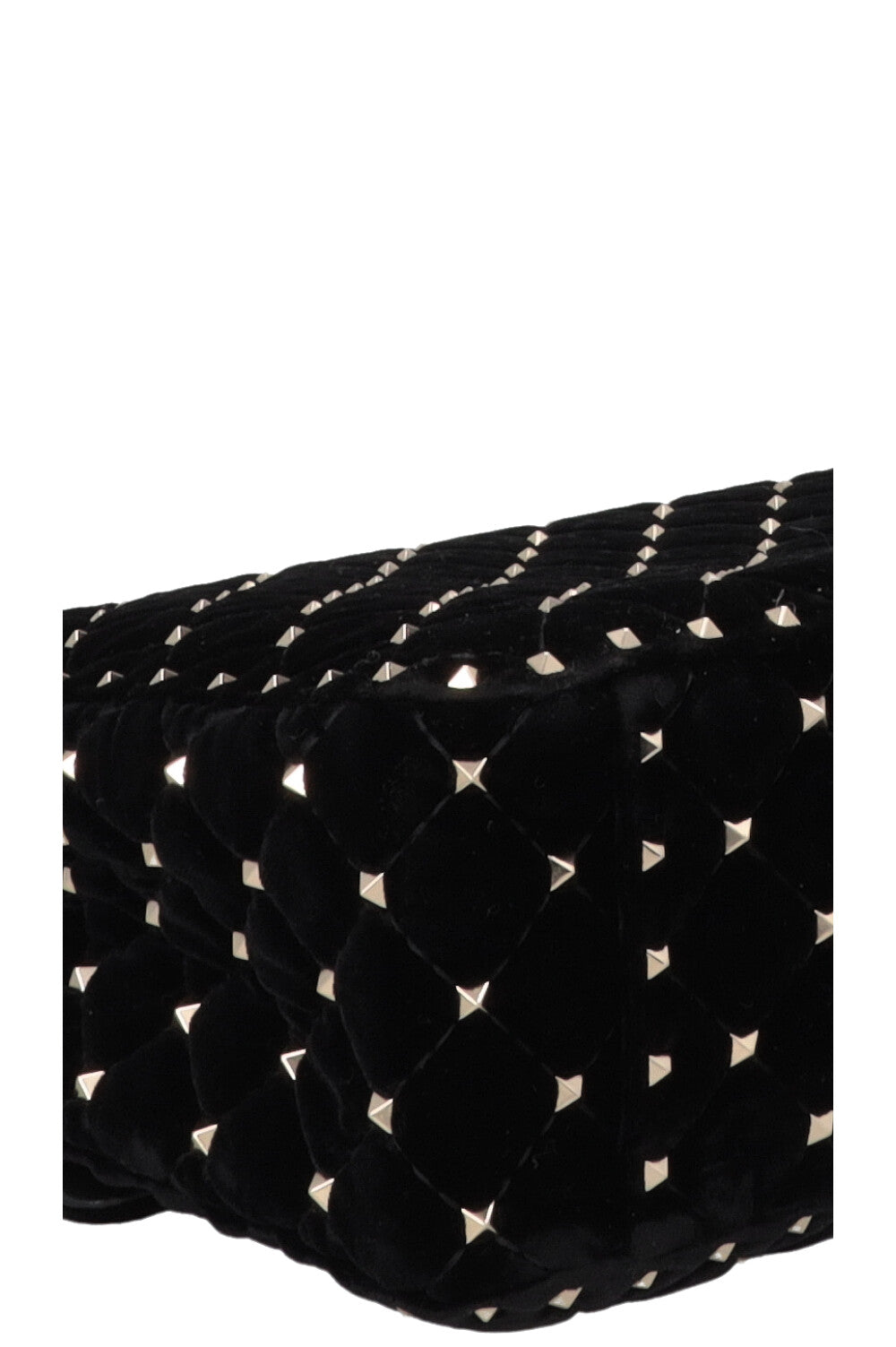 VALENTINO Rockstud Spike Bag Large Velvet Black