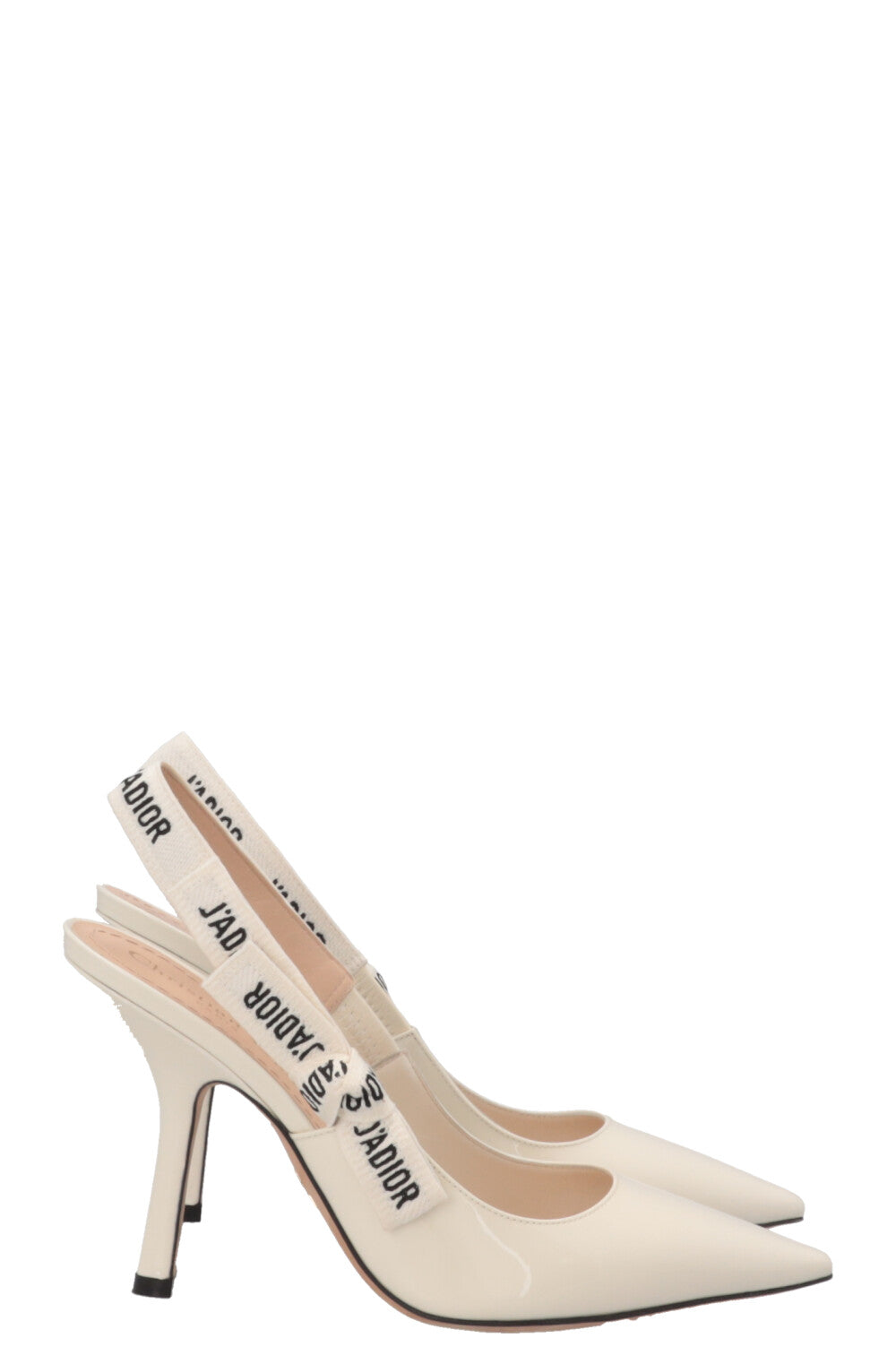 CHRISTIAN DIOR J'Adior Sling Back Patent Écru