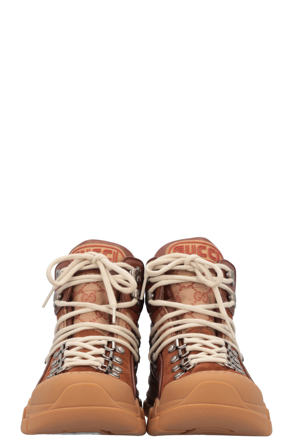 GUCCI Flashtrek High Top Boots Supreme Canvas