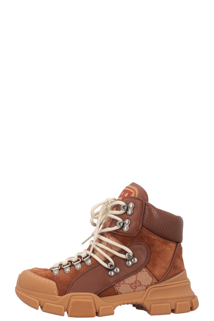 GUCCI Flashtrek High Top Boots Supreme Canvas