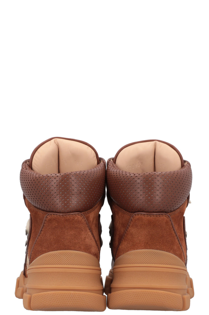 GUCCI Flashtrek High Top Boots Supreme Canvas