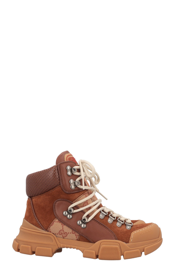 GUCCI Flashtrek High Top Boots Supreme Canvas