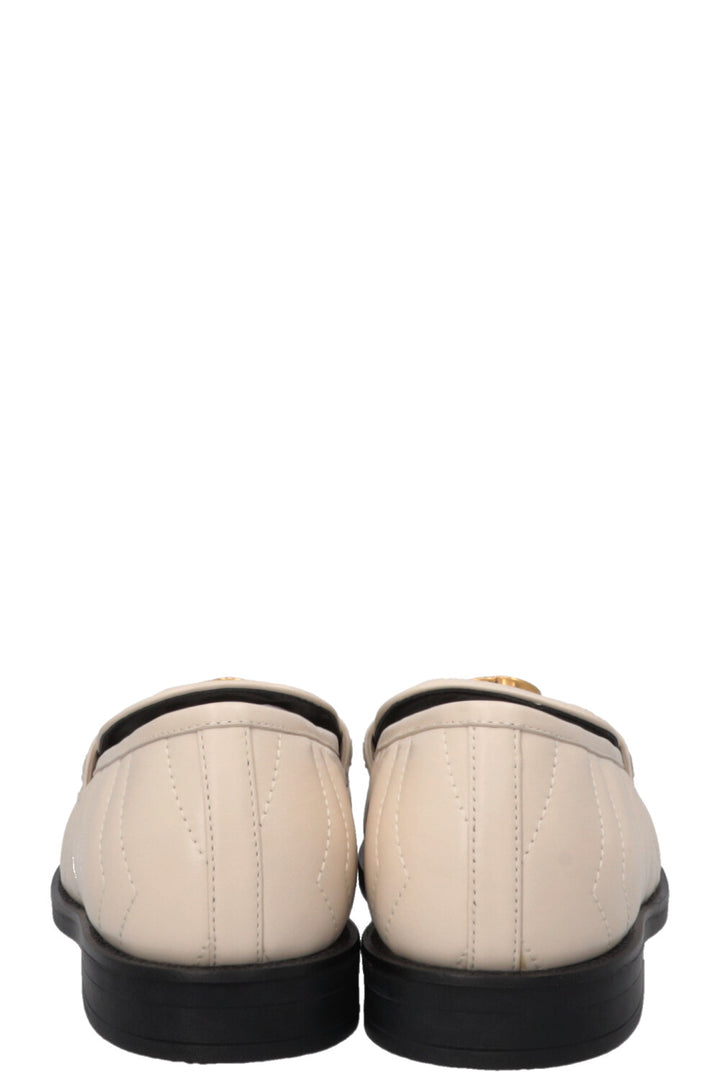 GUCCI Matelasse GG Marmont Loafers Ivory