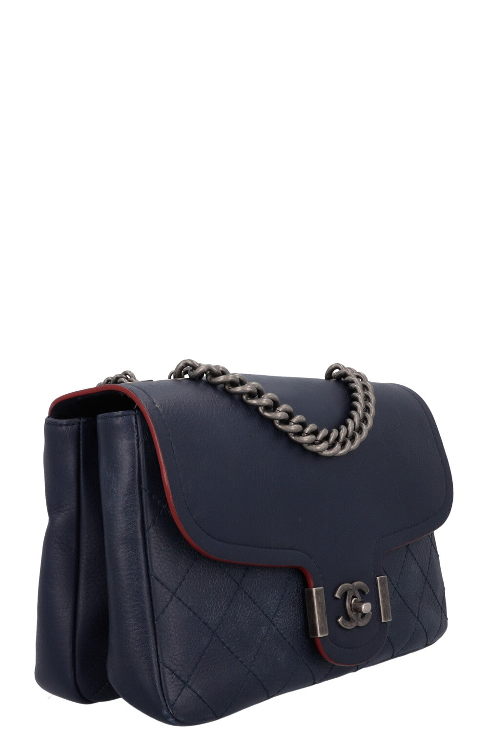 CHANEL 2018 Paris Greece Archi Chic Flap Bag Blue REAWAKE