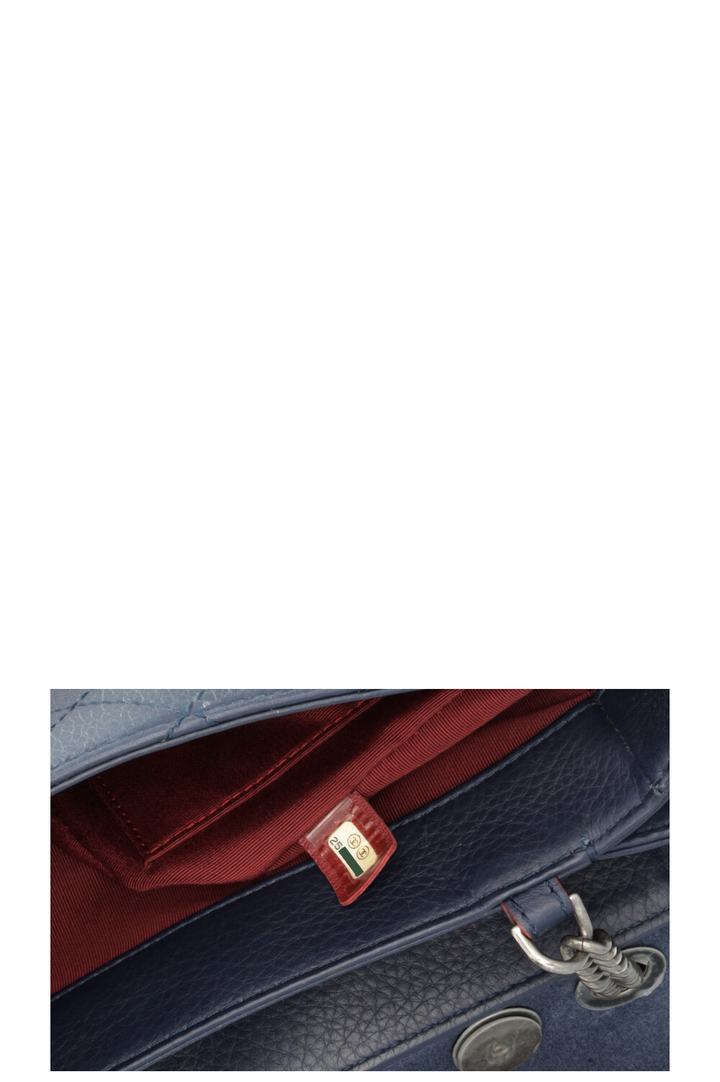 CHANEL Medium Boy Crossbody Bag Suede Petrol