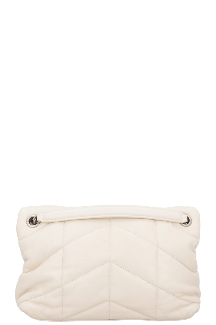 SAINT LAURENT Lou Lou Puffer Crossbody Bag Ivory