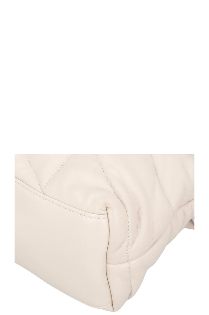 SAINT LAURENT Lou Lou Puffer Crossbody Bag Ivory