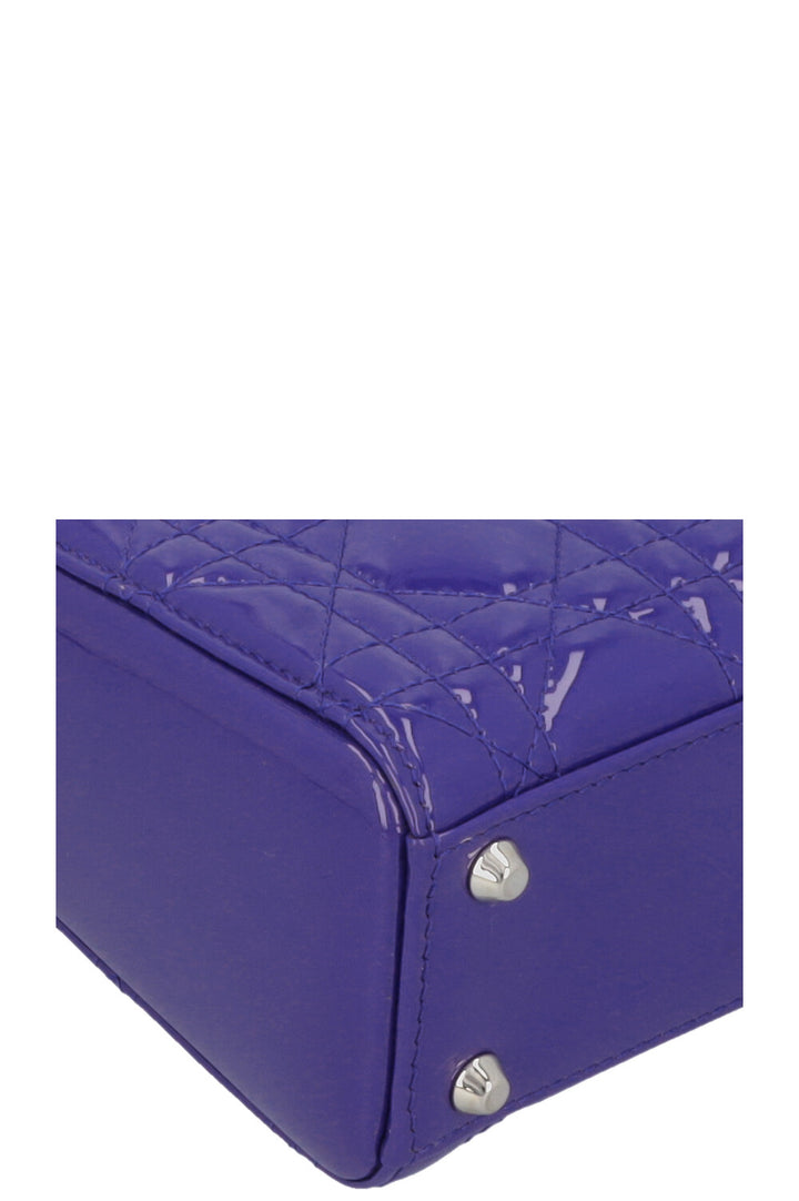 CHRISTIAN DIOR Mini Lady Dior Purple Patent
