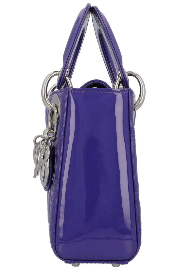 CHRISTIAN DIOR Mini Lady Dior Purple Patent