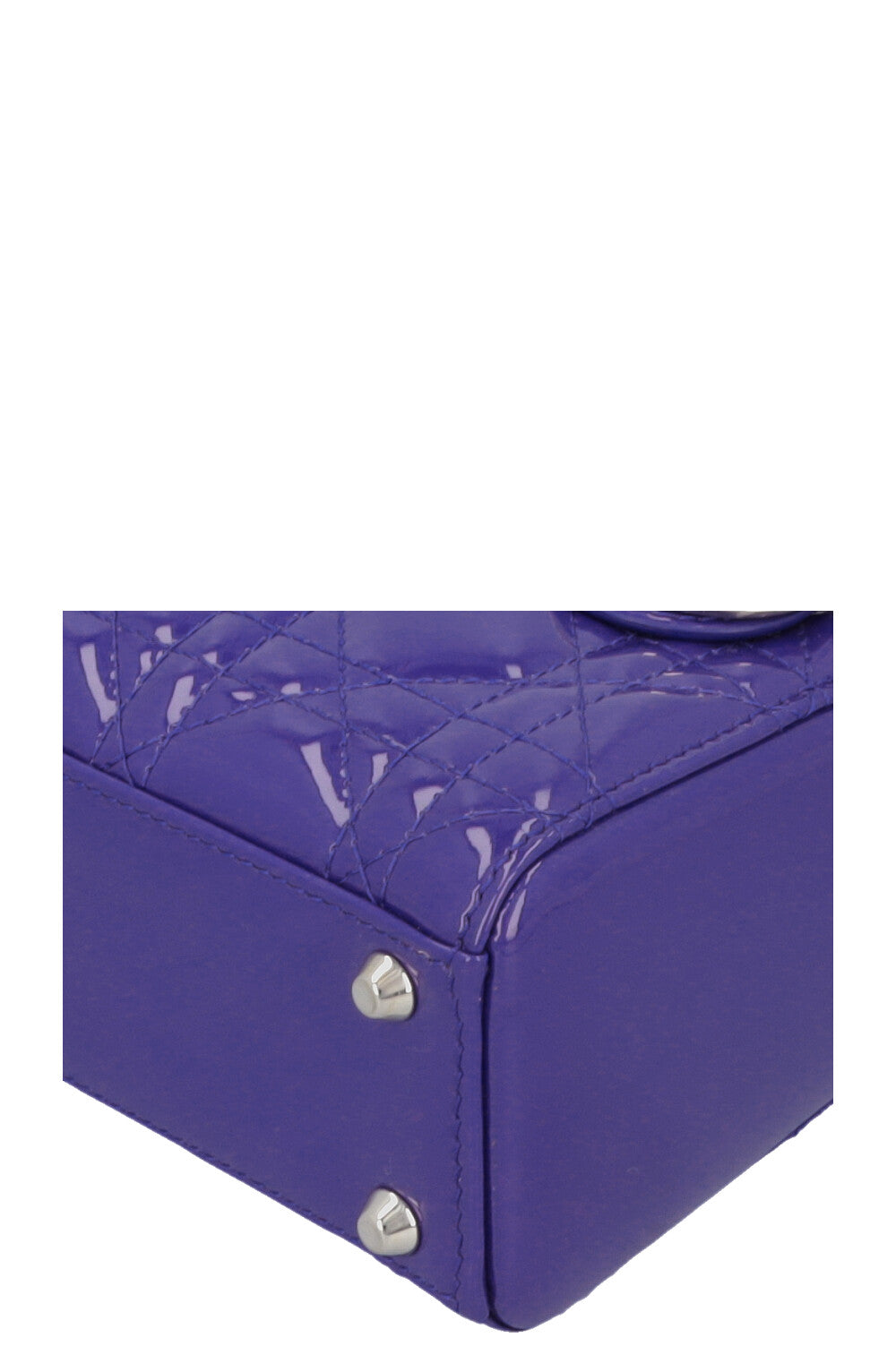 CHRISTIAN DIOR Mini Lady Dior Purple Patent