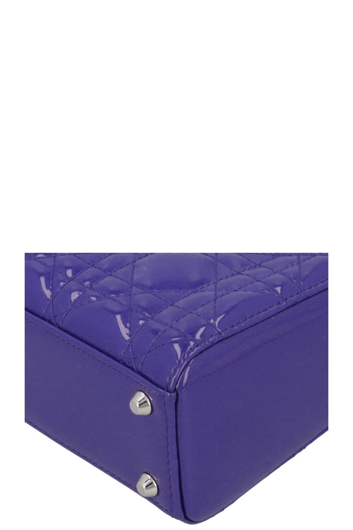 CHRISTIAN DIOR Mini Lady Dior Purple Patent