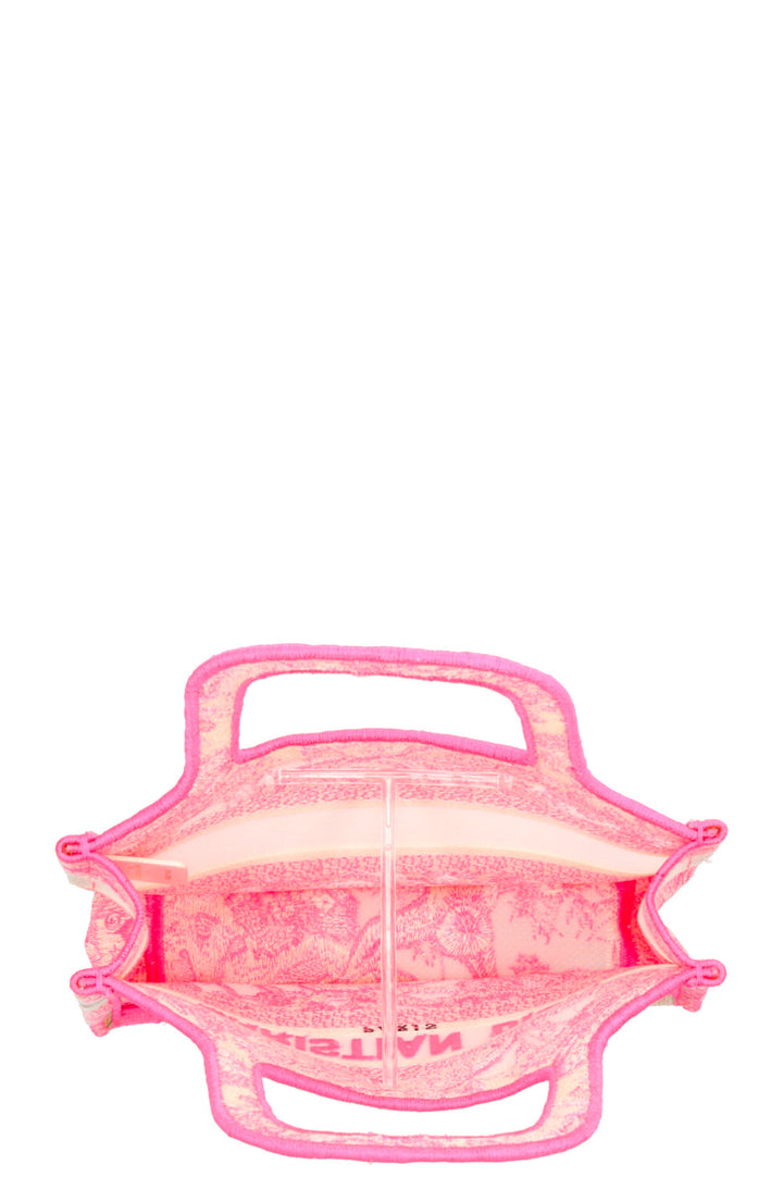 CHRISTIAN DIOR Book Tote Mini Toile De Jouy Pink