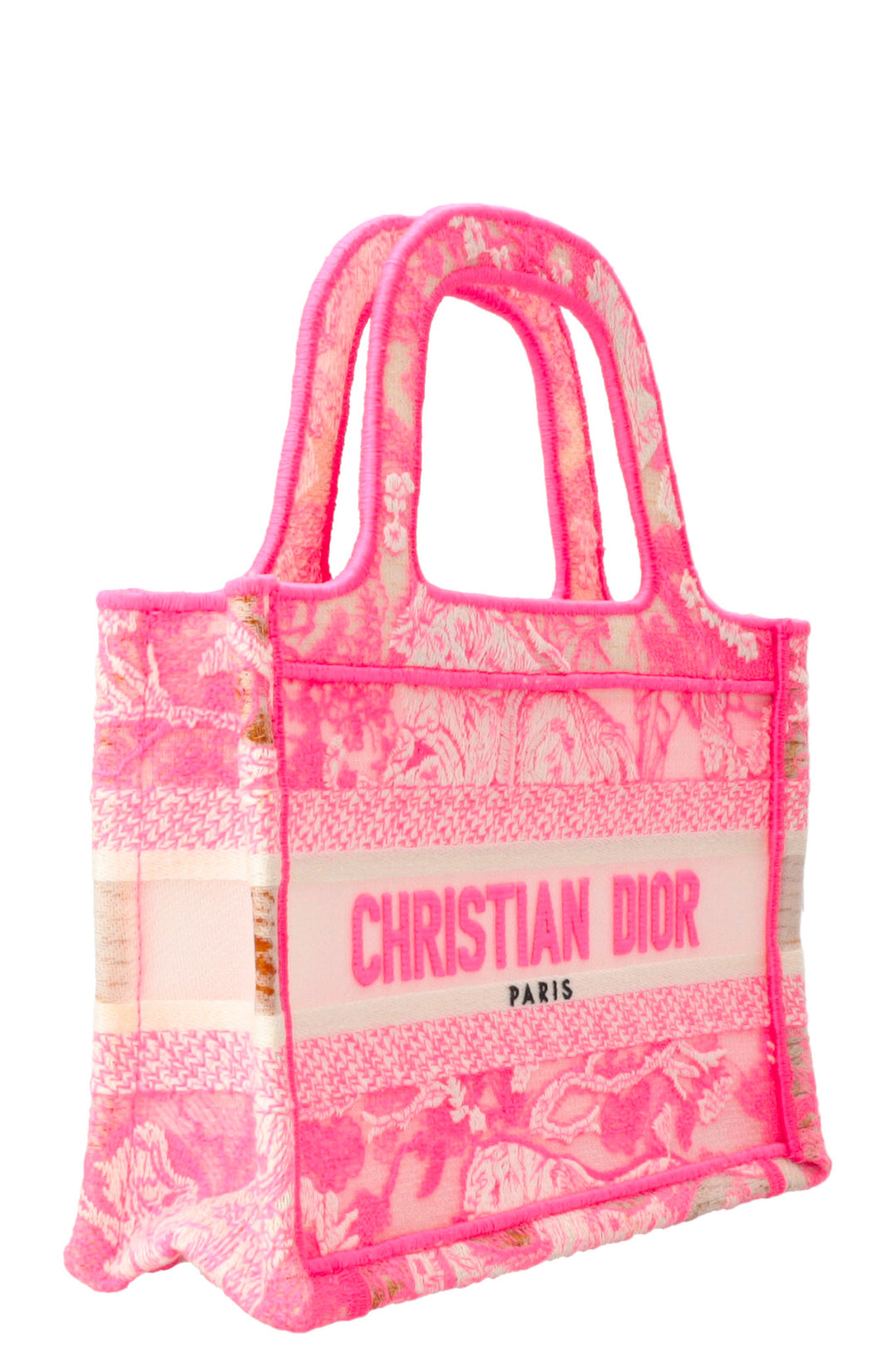 CHRISTIAN DIOR Book Tote Mini Toile De Jouy Pink